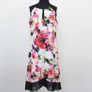Adriana Papell floral dress Sz 8 NWOT